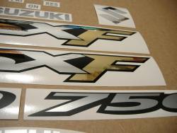 Suzuki GSX 750F K6-K7 maroon red version sticker set