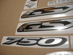 Suzuki GSXF 750 K7 burgundy red version stickers set