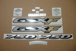 Suzuki GSX 750F 2006 (K6) black model decals set