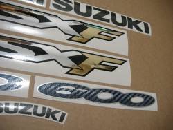 Suzuki GSX 600F 2001 red version complete decal set