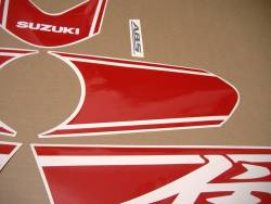 Suzuki GSX1300R 2018 white/red model sticker set