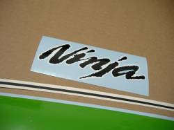 Kawasaki ZX6R Ninja 2012 green replacement sticker set