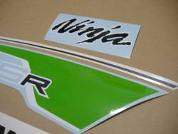 Kawasaki ZX-6R Ninja 2012 green complete decals set