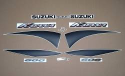 Suzuki Katana 600 K1 2001 yellow full stickers set