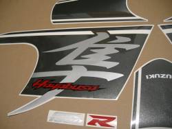 Suzuki Hayabusa 2017 L7 black replica decals set