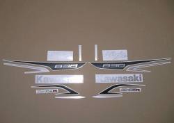 Kawasaki ZX6R 636 ninja 2013 black model stickers kit