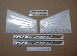 Decals set for Honda NC750S 2016 black-red version
