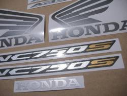 Honda NC 750S 2017 autocollantes/labels set