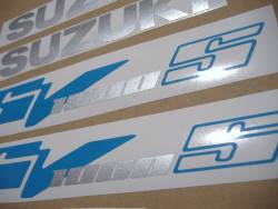 Suzuki SV1000S K3/K4 blue full reproduction decals kit