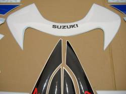 Suzuki GSX-R 750 2002 white blue adhesives set