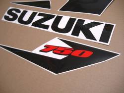 Custom stickers for Suzuki GSXR 750 K4-K5 in black
