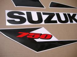 Custom adhesives for Suzuki GSX-R 750 2004 in black