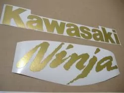 Kawasaki ZX-10RR aftermarket gold race replica decal set