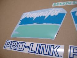 Honda Dominator NX 650 1991 blue/green replacement graphics