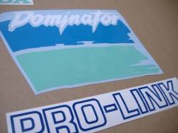 Honda NX Dominator '91 blue/green replacement sticker set