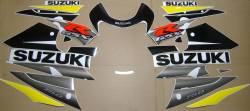 Suzuki GSXR 750 K2 yellow full decals kit