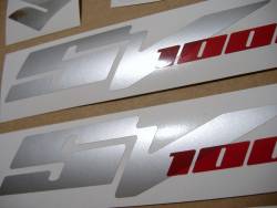 Logo emblems for Suzuki SV 1000 S 2007 K7 black model