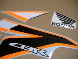 Honda CBR 125R 2011 orange/silver restoration decals