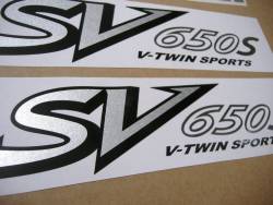 Decals for Suzuki SV 650 S K2 blue half-fairing model