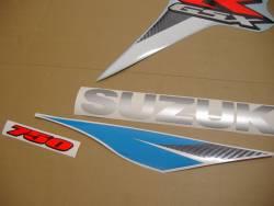 Suzuki GSX-R 750 2006 white adhesives set