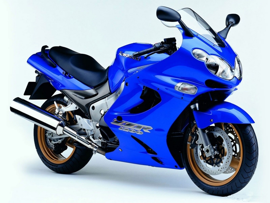 for Kawasaki ZZR 1200 2003 (blue replica model version) - Moto-Sticker.com
