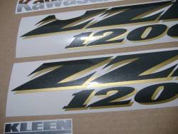 Decals for Kawasaki ZZR 1200 black 2004 version