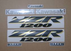 Kawasaki ZZR 1200 complete aftermarket sticker set