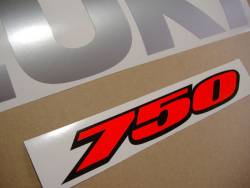 Suzuki GSX-R 750 K6 yellow logo graphics