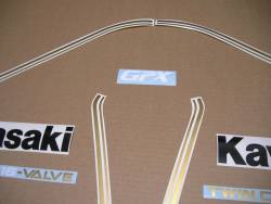 Kawasaki GPX 750R 1987 aftermarket logo emblems set