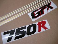 Graphics for Kawasaki GPX 750R 1987 white version