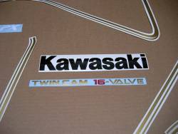 Kawasaki GPX 750 R 1987 restoration decals set