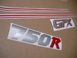 Kawasaki GPX 750R 1986-1987 complete stickers kit