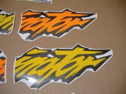 Honda Dominator NX650 1998 yellow version decal kit