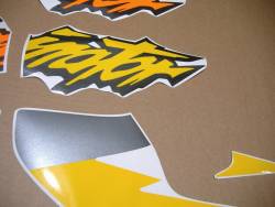 Honda Dominator NX 650 1997-1998 yellow stickers set