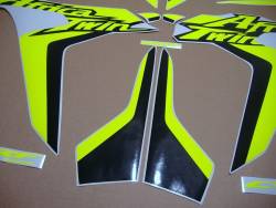 Fluo signal yellow/green decals for Honda Africa Twin