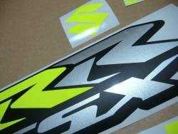 Suzuki GSXRR 1000 high visibility yellow decals