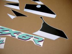 Kawasaki ZX6R 2001 green restoration sticker kit