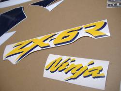 Stickers for Kawasaki ZX-6R 2001 j1 blue model