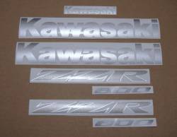 Decals for Kawasaki ZZR 600 black 2006 model