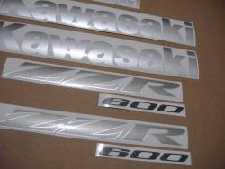 Kawasaki ZZR 600 2005 replica adhesives emblems