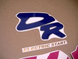 Suzuki DR 650 RSE 1991 white reproduction decals