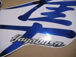 Suzuki Hayabusa 2000 oem style kanji blue sticker set