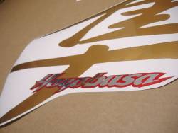 Suzuki Hayabusa '99 red genuine style stickers set