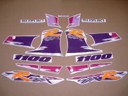 Decals set for Suzuki GSXR 1100 year 1994 violet