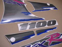 Suzuki GSXR 1100w '94 black OEM pattern sticker kit