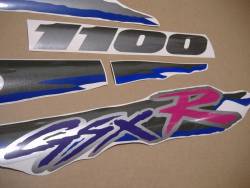 Suzuki GSXR 1100w '94 black OEM pattern decal set