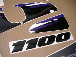 Graphics for Suzuki GSXR 1100w 1993 black/grey model