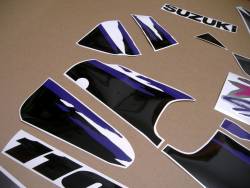 Suzuki GSXR 1100w 1993 grey replacement decal set