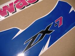 Stickers for Kawasaki ZX-7 1994 green/blue model