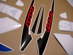 Decals for Suzuki K1 GSXR 600 white/blue version